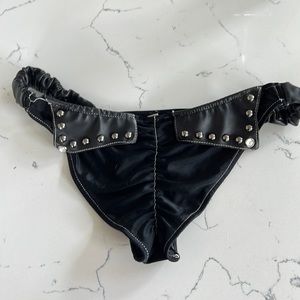 pleather bikini bottoms